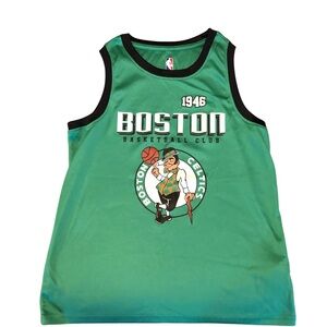 Boston Celtics Green Basketball Boys Top Size L/14/16